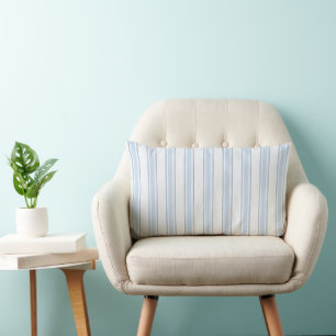 Klassieke Kust Cabana Streep Licht Kustblauw Kussen