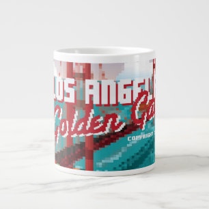 Klassieke L.A Golden Gate-videogameboxkunst uit de Jumbo Beker
