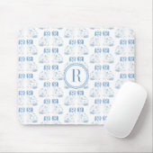 Klassieke Lady Blue en White Chinoiserie Dogs Muismat (Met muis)