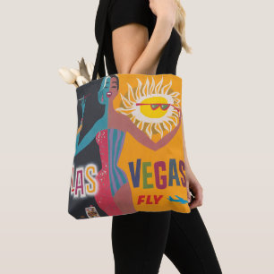 Klassieke Las Vegas gokken reisposter kunst Draagtas