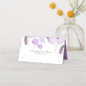 Klassieke lavender Eucalyptus Glitter Wedde Place (Achterkant)