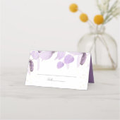 Klassieke lavender Eucalyptus Glitter Wedde Place (Voorkant)