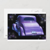 Klassieke lavender Paarse Chevy - Chevrolet Briefkaart (Voorkant / Achterkant)