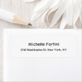 Klassieke legante minimalistische plaat etiket (Insitu)