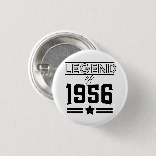 Klassieke Legende van 1956 Ronde Button 3,2 Cm