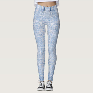 klassieke leggings met jeans details