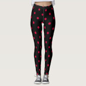 Klassieke Leggings van poolwonden - zwart/wit (Voorkant)