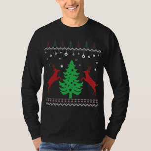 Klassieke Lelijke Kerstboom met Lieve Sweater T-shirt