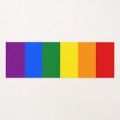 Klassieke LGBTQ Rainbow Gay Pride Flag Yogamat (Voorkant (horizontaal))