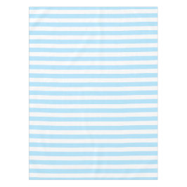 Klassieke lichtblauwe en witte strepen tafelkleed