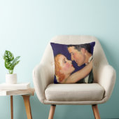 Klassieke liefde en romantiek, retro Hollywood-fil Kussen (Stoel)