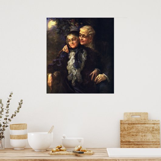 Klassieke liefde en romantiek, romantische victori poster (Keuken)