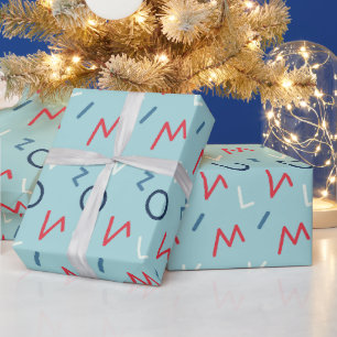 Klassieke Liefde Geometrische Chique Bruidsdouche Cadeaupapier