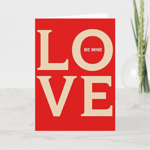 Klassieke 'Liefde Is Van Mij' Valentijnskaart Kaart