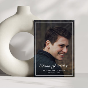 Klassieke lijst afstuderen bekendmaking kaart