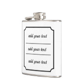 Klassieke Lijst gepersonaliseerde fles Heupfles (Links)