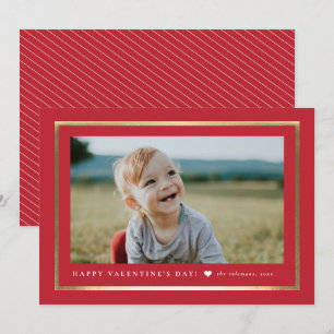 Klassieke Lijst Portret Foto Valentijnsdag Notitiekaartje