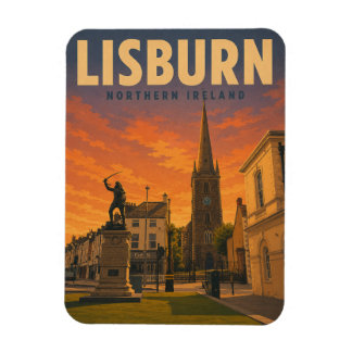 Klassieke Lisburn Noord-Ierland cadeaus en souveni Magneet