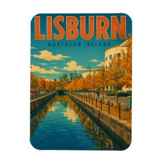 Klassieke Lisburn Noord-Ierland cadeaus en souveni Magneet