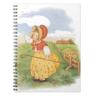 Klassieke Little Bo Peep Mother Goose-kinderrijmpj Notitieboek