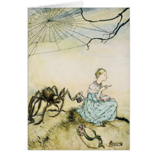 Klassieke Little Miss Muffet door Arthur Rackham