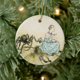 Klassieke Little Miss Muffet door Arthur Rackham Keramisch Ornament