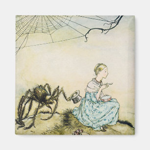 Klassieke Little Miss Muffet door Arthur Rackham Magneet