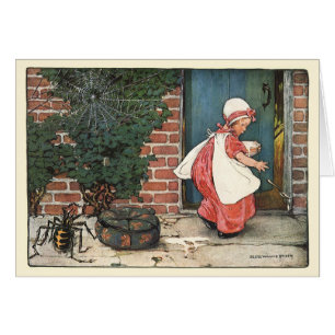 Klassieke Little Miss Muffet Spin Kinderrijmpje