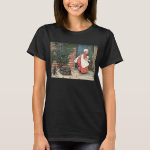 Klassieke Little Miss Muffet Spin Kinderrijmpje T-shirt