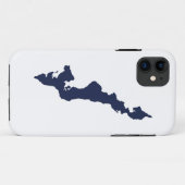 Klassieke Logo op het eiland Fishers Case-Mate iPhone Case (Achterkant (horizontaal))