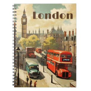Klassieke Londen Big Ben Aangepaste Tekst Notitieboek