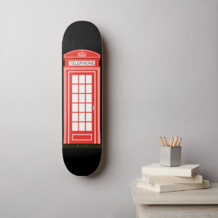 Klassieke Londense telefooncel Skateboard