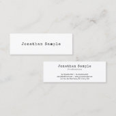 Klassieke look Design Minimal Plain Trendy Retro Mini Visitekaartje (Voorkant / Achterkant)