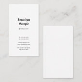 Klassieke look Sjabloon Oude Engelse tekst nostalg Visitekaartje (Voorkant / Achterkant)