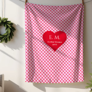 Klassieke Love Hearts Valentijns Geschenk Zachte D Sherpa Deken