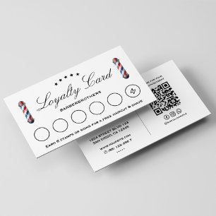 Klassieke Loyaliteit Reizen Barber Pool Minimal Wh Visitekaartje
