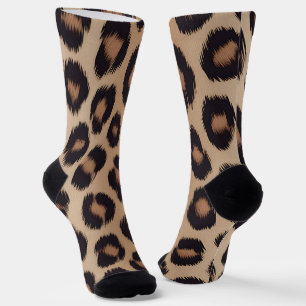 Klassieke Luipaard Dierprint Bruine Cheetah Sokken