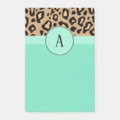 Klassieke Luipaard Monogram Post It Notities Post-it® Notes (Voorkant)