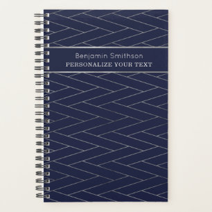 Klassieke Luxe Abstract Navyblauw Grijs Profession Planner