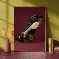 Klassieke luxe auto doet een wheelie kunst