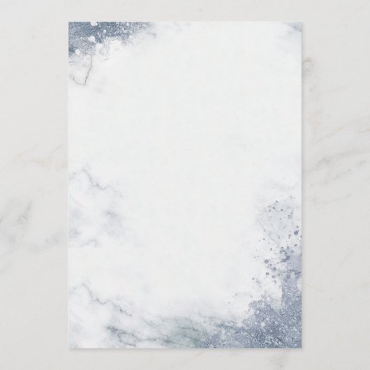 Klassieke Luxe Marmeren Huwelijks Welkomst Itinera Programma (Achterkant)