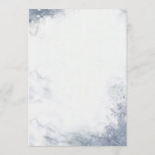 Klassieke Luxe Marmeren Huwelijks Welkomstprogramm Programma (Achterkant)