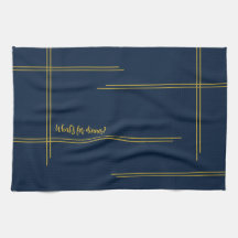 Klassieke luxe Navy en Goud Avondeten?