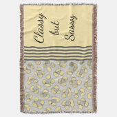 Klassieke maar bruisende sneeuwluipaard deken (Voorkant Verticaal)