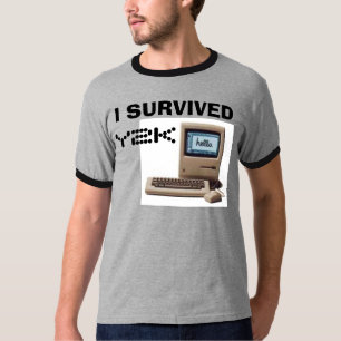 Klassieke Mac, IK OVERVIVED, Y2K T-shirt