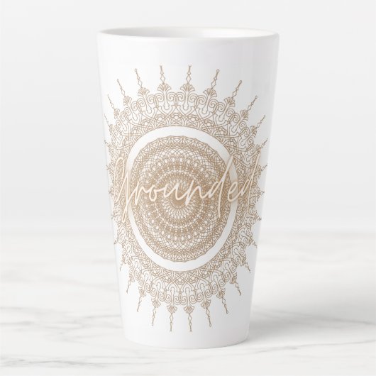 Klassieke Mandala Latte Mok (Voorkant)