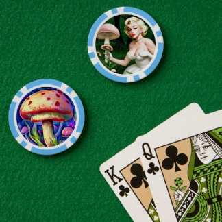 Klassieke Marilyn Monroe Paddenstoelenliefhebbers Poker Chips