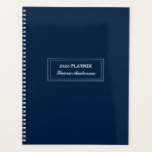 Klassieke Marine en witte 2026 Planner (Voorkant)