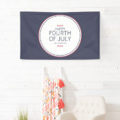 Klassieke marine vierde juli onafhankelijkheidsdag spandoek (Insitu)