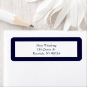 Klassieke marineadreslabel etiket (Insitu)